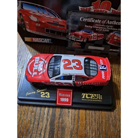 Vintage Racing Champion Jimmy Spencer Winston No Bull Die Cast Nascar Race Car - Picture 3 of 10